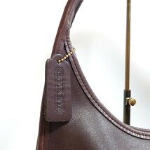 美品 希少 COACH コーチ エルゴ ショルダーバッグ レザー 茶 ブラウン トートバッグ オールドコーチ USA 9025グラブタンレザー 本革_画像2