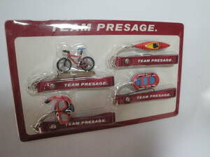 ◇日産”《TEAM PRESAGE:フィギュア付きストラップ（自転車・シュノーケル・ボート・カヌー）》①”◇送料220円,アクセサリー,収集趣味