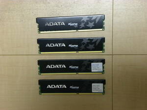 ADATA GAMING SERIES DDR3-1600MHz １6GB (4GB×4枚キット) AX3U1600GC4G9-2G 動作確認済み　1円　①