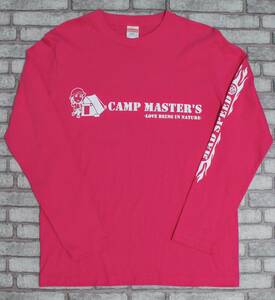【MADSPEED】趣味Tシャツ ピンク キャンプ ソロキャンプ ゆるキャンプ グランピング キャンプコーデ キャンプギア アウトドア 長袖 XL