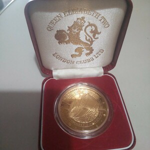 クイーンエリザベス2世号　豪華客船記念コイン 記念メダル