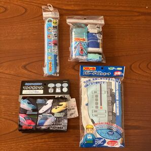 送料込み★新品★新幹線セット★Super express★マルチポケット★プラレール★マスクポーチ★箸箱セット★ケース付おしぼり★入園・入学に
