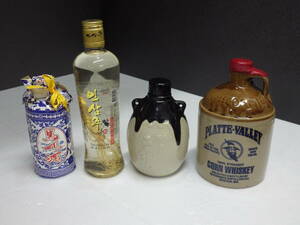 PLATTE-VALLEY CORN WHISKEY ウイスキー ☆ 珍品鍋頭 ☆ 馬〇酒 ☆ まるごと高麗人参酒 未開栓 古酒