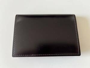 【中古】GANZO（ガンゾ） CORDOVAN（コードバン） 通しマチ名刺入れ