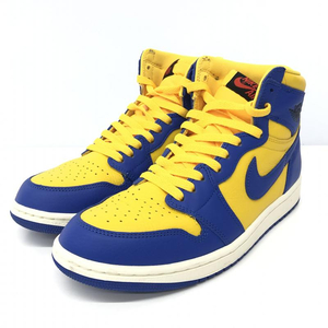 【中古】Nike WMNS Air Jordan 1 High OG Game Royal and Varsity Maize　FD2596-700 27cm　ナイキ　エアジョーダン[240066132374]