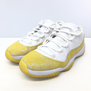 【中古】Nike WMNS Air Jordan 11 Retro Low Yellow Snake Skin　AH7860-107　28cm[240066132846]