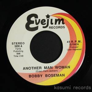 【US-ORIG.EP】BOBBY BOSEMAN/ANOTHER MAN'S WOMAN(並良品,LEON HAYWOOD)