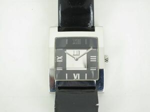 Dunhill ダンヒル　メンズ腕時計　クオーツ　スクエア　8022　ブラック×ミラー文字盤 　お洒落な　シルバーカラー　G02