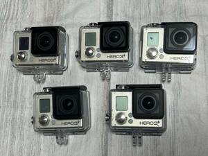 5台 おまとめ GoPro HERO 3+ ゴープロ ウェアラブルカメラ アクションカメラ ケース付き 4757