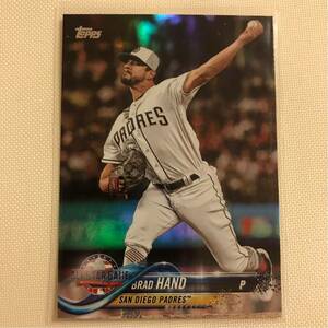 Brad Hand[(Parallel Rainbow Foil)Base Card][2018 update topps MLB]US-70(San Diego Padres(SD))(AS(all-star))