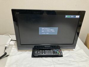 2011年製 Panasonic ビエラ 19インチ 液晶テレビ TH-L19C3-K ブラック リモコン付き パナソニック