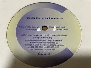 Cab Drivers - Untitled / レコード, Techno, Tech House, Seat Belt, Secret Path, Traffic Light, Hit-And-Run, Cabinet Records cab 5