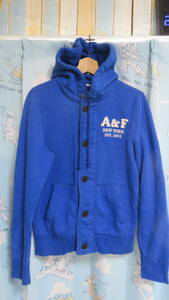 アバクロ　Ａ＆Ｆ　Abercrombic＆fitch　トラックＪＫパーカー　ブルー　Mサイズ