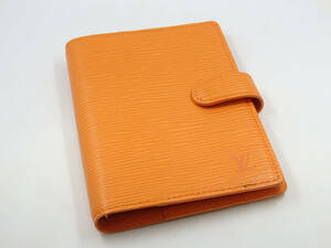 G49654 Louis Vuitton ルイ・ヴィトン エピ アジェンダ オレンジ 手帳カバー