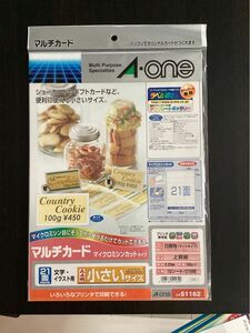 A-ONE マルチカード　メッセージカード、ショーカードやギフトカードなど便利に使える小さいサイズ