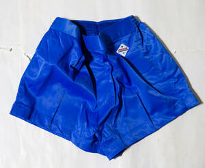  gym uniform * Descente nylon short bread blue M unused goods prompt decision!