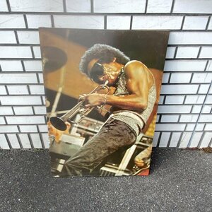 √OG√ 【W580×D25×H830】 Miles Davis マイルス・デイヴィス 中古品 特大ポスター インテリア アート フォト 写真 √Z-231236