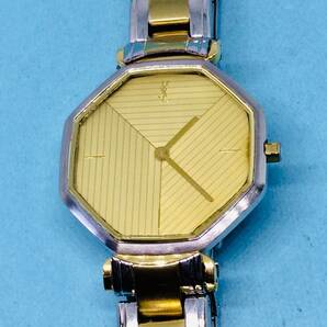 (B01)魅惑の時計(*'▽')イヴサンローラン・YSL（電池交換済み）シルバー・レディス腕時計USED（送料全国一律185円)お洒落な時計です。の画像1