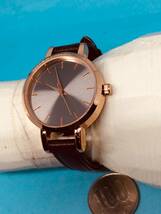 (B40)ピンクゴールド(*'▽')・XL100RG（電池交換済み）ピンクゴールド・レディス腕時計USED（送料全国一律185円）素敵な時計です。_画像9