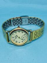 (B59)粋な時計(*'▽')セイコーアルバ・サクセススモセコ（電池交換済）ゴールドユニセックス腕時計USED（送料全国一律185円）素敵な時計。_画像6