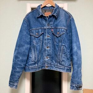 ビンテージ Levi's リーバイス 70506 ブランケット付き USA製 80s 90s デニム ジャケット サイズ44 ビッグサイズ オーバーサイズ