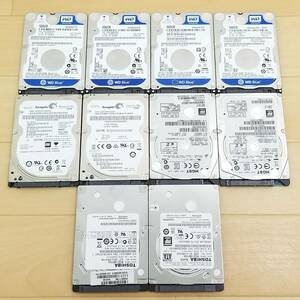 内蔵型HDD 500GB×10【中古・CrystalDiskInfo正常確認済み】【メーカー混在】(B331)