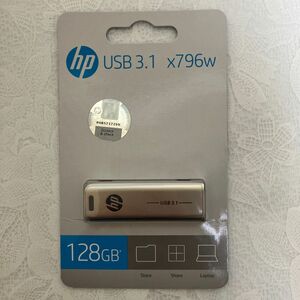 HP USBメモリ 128GB USB 3.1 スライド式 金属製 HPFD796L-128 GJP