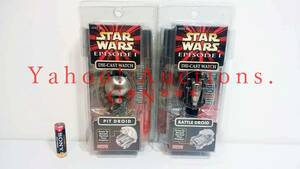 STAR WARS EPSODE1 DIE-CAST WATCH / Star * War z episode 1 die-cast * watch together 2 kind 2 piece set new goods * unopened goods 