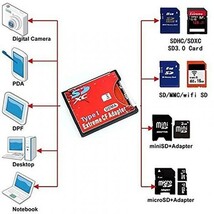 即納 SDカード to CFカード TypeI 変換 アダプター手持ちのSDカードをCFカード TypeIに変換 N/B EXTREME CFアダプターWiFi SD対応 UDMA対応_画像5