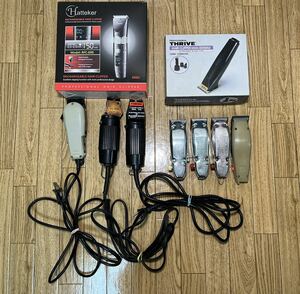 送料無料！！　電気バリカン バリカン　Hatteker RFC-690 / THRIVE 6000AD 550 5500 / WAHL / マツオカ / ジャンクまとめて 理容品