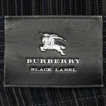 即決★BURBERRY BLACK LABE★W30位 ストライプパンツ 廃盤 バーバリーブラックレーベル コーデュロイ 黒 ノバチェック 刺繍_画像10