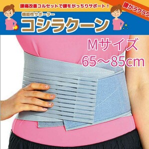 腰痛 改善 サポーター 腰痛ベルト コシラクーンブ グレー Mサイズ 65-85cm 男女兼用 新品