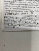 ★1円～ ディズニー 株主優待券 2025年1月31日まで 送料無料♪♪_画像2