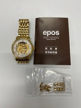 ★美品 epos スケルトン 3390K/10122 自動巻き♪♪_画像1