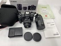 ★１円～ 美品 Canon EOS kiss M ダブルズームセット 保証付き♪♪_画像1