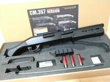 CYMA M870 TAC-14 CM.357M-BK フルメタル ソードオフ【純正レシーバーサイドシェルホルダー・付属BB弾ローダー・純正シェル3発付】_画像2