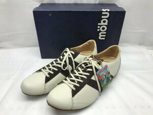 【未使用保管品】mobus モーブス スニーカー CREAM/D.BR サイズ EUR 42 26cm 箱付き