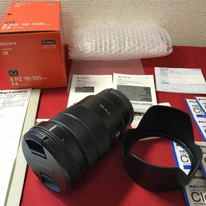 ☆数回使用のみ！SONY デジタル一眼カメラ“α”[Eマウント]用レンズ E PZ 18-105mm F4 G OSS 高性能中倍率ズームレンズ ゆうパック820円