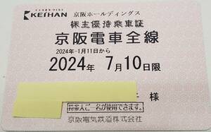 京阪　株主半年定期券　バスなし　②