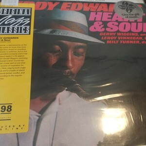 Teddy Edwards テディ・エドワーズ Heart & Soul 廃盤 名盤 シュリンク 美品 刻印