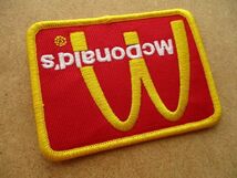 McDonald's Companyマクドナルド ワッペン/マクド企業カンパニーVintageマックLOGOハンバーガー ビンテージPATCHアメカジUSAアメリカ S46_画像3