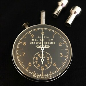  free shipping mania oriented WW2 NAVYie-ga-JAEGER SPEED INDICATOR ( portable tachometer *noruten.. optical sight * America made )