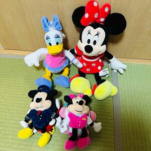 【美品】ディズニー　 ドナルド ダック　ミッキー　ミニー　飛行機変身　ぬいぐるみのセット