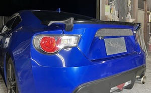 86　BRZ　綾織　クラッシュ　カーボン　ZN6　ZC6　トランク　リア　ガーニッシュ　純正交換タイプ　sti TRD にも似合います　日本製造