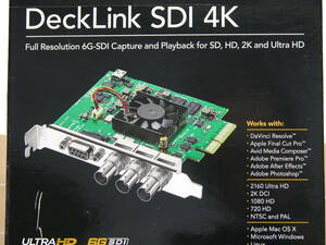 Blackmagicdesigh 6G-SDI DeckLink SDI 4K　キャプチャーボード