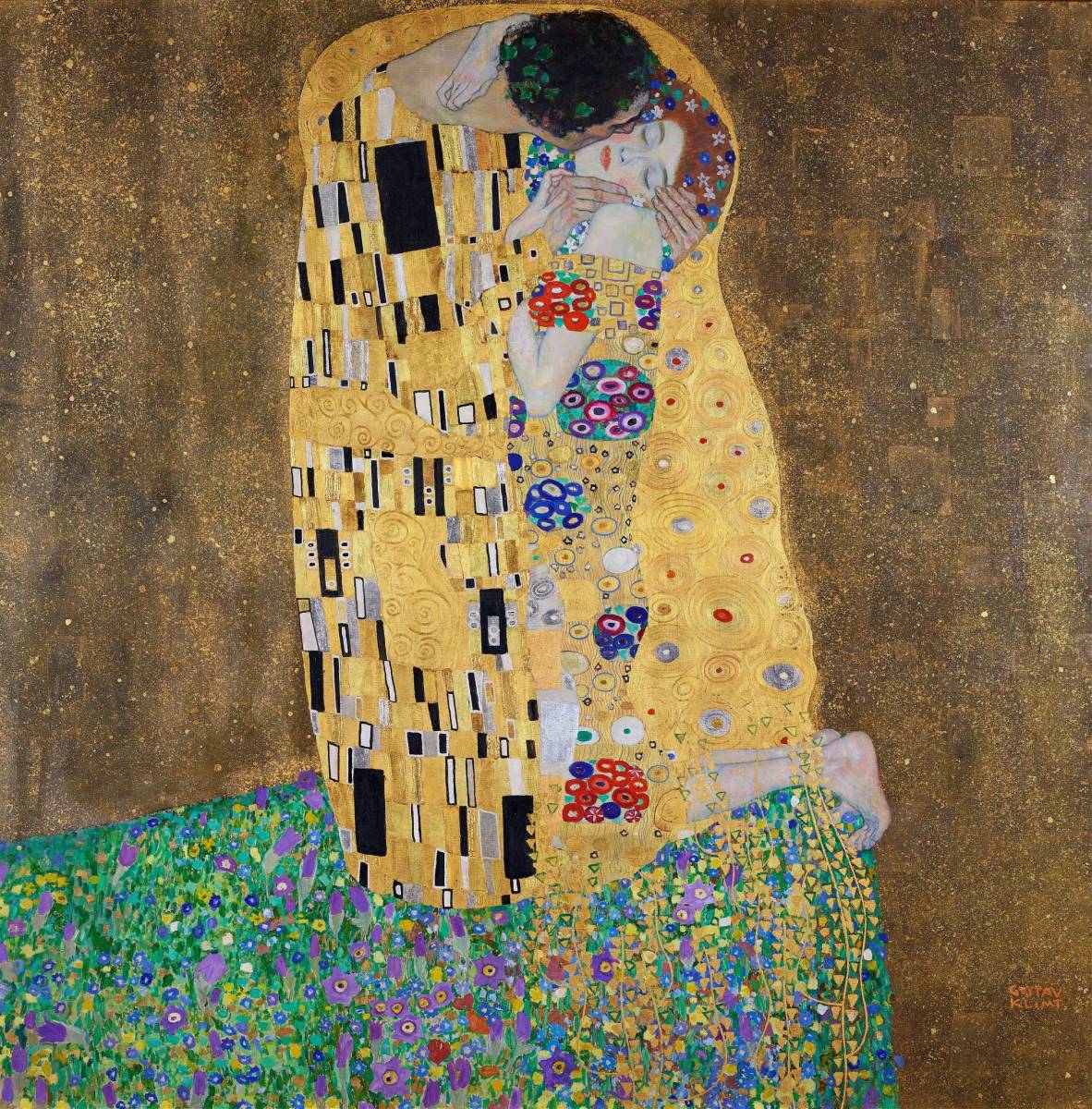 العلامة التجارية الجديدة Klimt's The Kiss تقنية خاصة طباعة عالية الجودة مقاس A4 بدون إطار بسعر خاص 980 ين (يشمل الشحن) اشتريه الآن, عمل فني, تلوين, آحرون