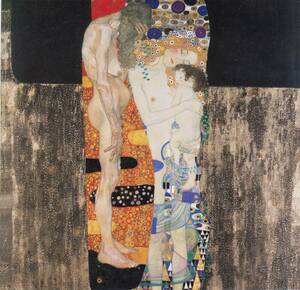 Art hand Auction New special technique high quality printing of Klimt's Three Ages of Women A4 size No frame Special price 980 yen (shipping included) Buy it now, artwork, painting, others