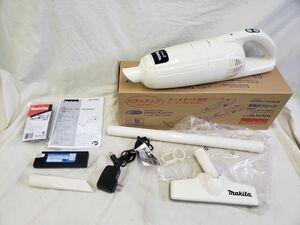 FG822 美品 【中古】makita マキタ 充電式クリーナー CL103DX 掃除機 コードレスクリーナー 動作可能 本体+純正紙パック10個（A-48511）