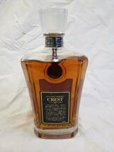 FG592 CREST クレスト AGED 12 YEARS 12年 サントリー ウイスキー モルト グレーン 43% 700ml お酒 古酒 未開封_画像2