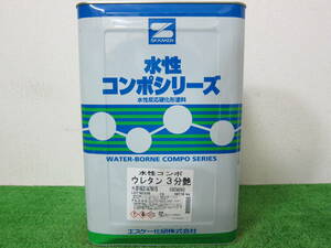 (在庫処分品) 水性塗料 ライトベージュ色(D1627A4016) 3分つや SK化研 水性コンポウレタン 16kg